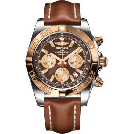 Breitling Chronomat 44 Stainless Steel / Rose Gold / Metallica Brown / Calf CB011012.Q576.433X