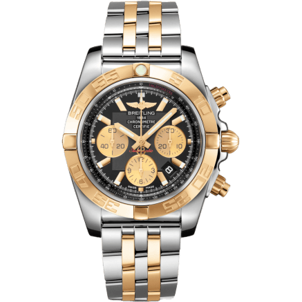 Breitling Chronomat 44 Stainless Steel / Rose Gold / Onyx Black / Bracelet CB0110121B1C1