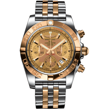 Breitling Chronomat 44 Stainless Steel / Rose Gold / Golden Sun / Bracelet CB0110121H1C1