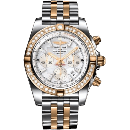 Breitling Chronomat 44 Stainless Steel / Rose Gold / Diamond / Pearl Diamond / Bracelet CB011053.A698.375C