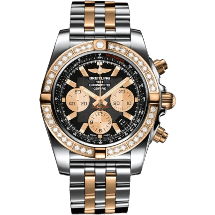 Breitling Chronomat 44 Stainless Steel / Rose Gold / Diamond / Onyx Black / Bracelet CB011053.B968.375C
