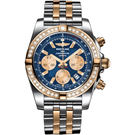 Breitling Chronomat 44 Stainless Steel / Rose Gold / Diamond / Metallica Blue / Bracelet CB011053.C790.375C