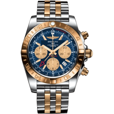 Chronomat 44 GMT Stainless Steel / Rose Gold / Metallica Blue / Bracelet