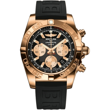 Breitling Chronomat 44 Rose Gold / Onyx Black / Rubber HB011012.B968.153S