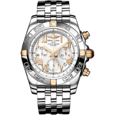 Breitling Chronomat 44 Stainless Steel / Rose Gold / White - Roman IB011012/A692