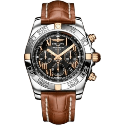 Breitling Chronomat 44 Stainless Steel / Rose Gold / Black - Roman IB011012/B957