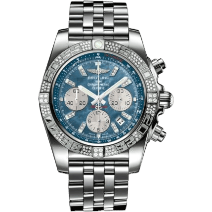Breitling Chronomat 44 White Gold / Diamond / Black Pearl Diamond / Bracelet JB0110AE.BC54.375J