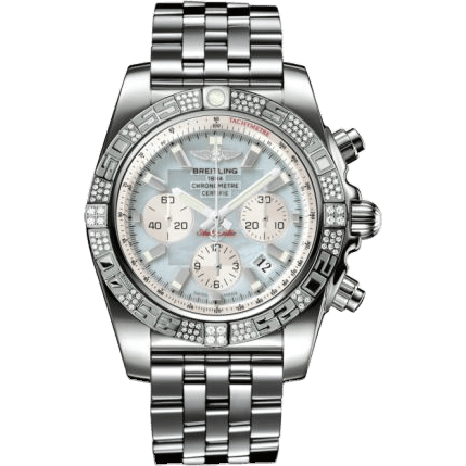 Breitling Chronomat 44 White Gold / Diamond / Gray Pearl / Bracelet JB0110AE.G685.375J