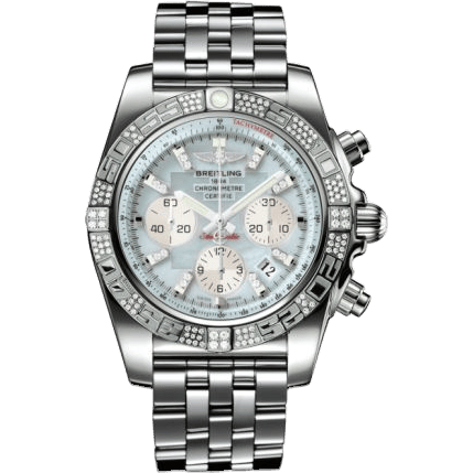 Breitling Chronomat 44 White Gold / Diamond / Gray Pearl Diamond / Bracelet JB0110AE.G686.375J