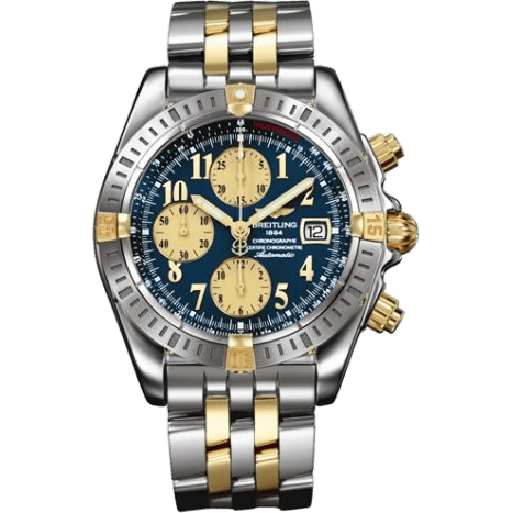 Chronomat Evolution Stainless Steel / Yellow Gold / Blue