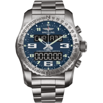 Cockpit B50 Titanium / Blue / Bracelet