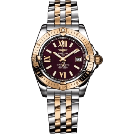 Cockpit Lady Gold Bezel / Black / Bracelet