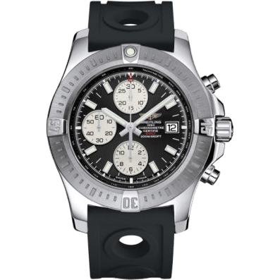 Breitling Colt Chronograph Automatic Stainless Steel / Volcano Black / Rubber / Pin A1338811/BD83/227S/A20S.1