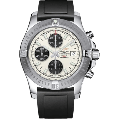 Breitling Colt Chronograph Automatic Stainless Steel / Stratus Silver / Rubber / Pin A1338811/G804/131S/A20S.1