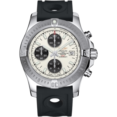 Breitling Colt Chronograph Automatic Stainless Steel / Stratus Silver / Rubber / Pin A1338811/G804/227S/A20S.1