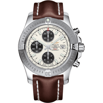 Colt Chronograph Automatic Stainless Steel / Stratus Silver / Calf / Folding