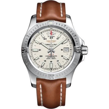 Colt 41 Automatic Stratus Silver / Calf