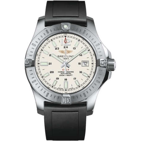 Breitling Colt 44 Automatic Stratus Silver / Rubber A1738811.G791.131S