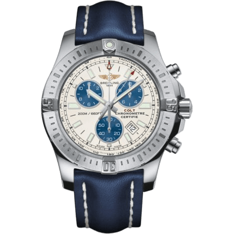 Breitling Colt Chronograph Stratus Silver / Calf / Pin A7338811/G790/105X/A20BA.1