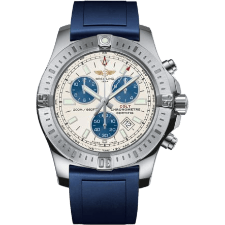 Breitling Colt Chronograph Stratus Silver / Rubber / Pin A7338811/G790/145S/A20S.1