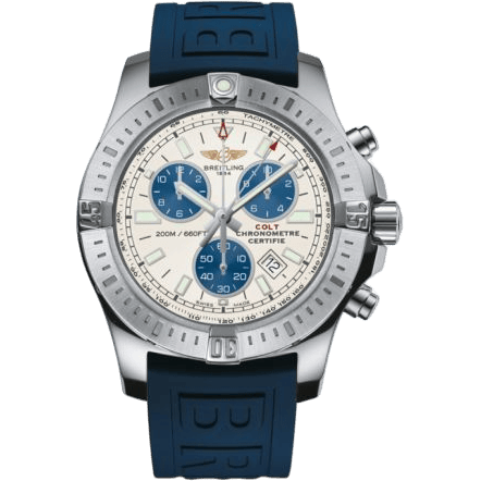 Breitling Colt Chronograph Stratus Silver / Rubber / Pin A7338811/G790/158S/A20S.1