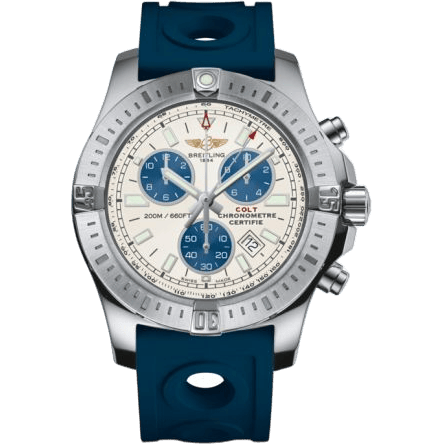 Breitling Colt Chronograph Stratus Silver / Rubber / Pin A7338811/G790/228S/A20S.1