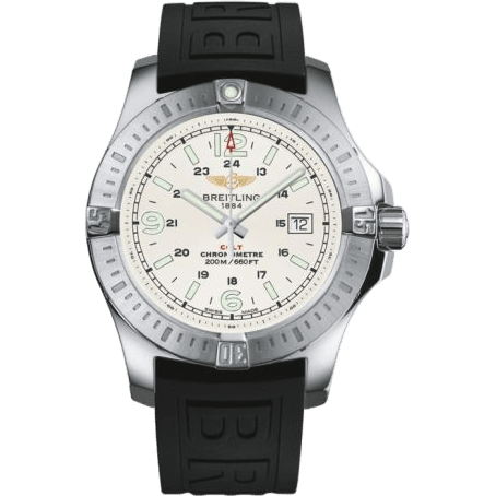 Breitling Colt Quartz Stratus Silver / Rubber / Pin A7438811/G792/152S/A20S.1