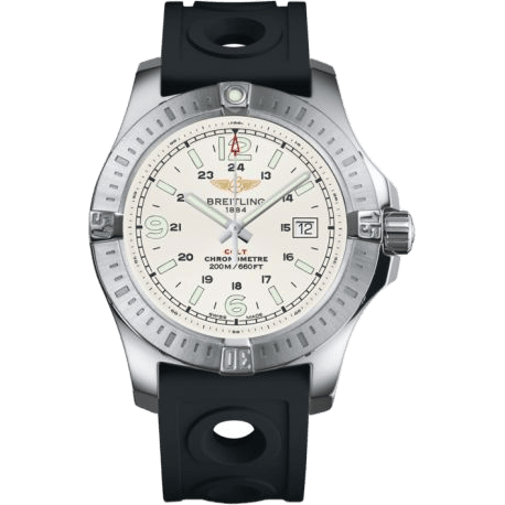 Breitling Colt Quartz Stratus Silver / Rubber A7438811/G792/227S/A20S.1