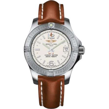 Breitling Colt Lady Stratus Silver / Calf / Pin A7738811/G793/406X/A14BA.1