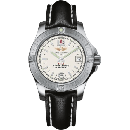 Breitling Colt Lady Stratus Silver / Calf / Pin A7738811/G793/408X/A14BA.1