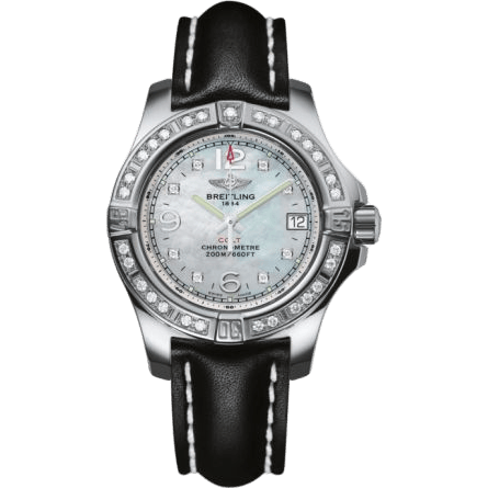 Breitling Colt Lady Diamond / Pearl Diamond / Calf / Pin A7738853/A769/408X/A14BA.1