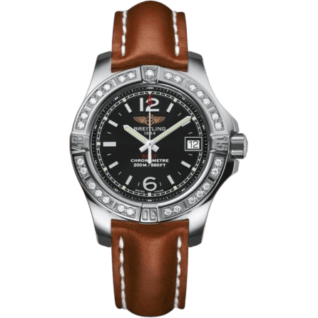 Breitling Colt Lady Diamond / Volcano Black / Calf / Pin A7738853/BD46/406X/A14BA.1