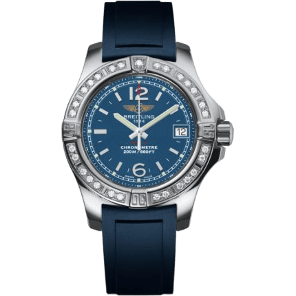 Breitling Colt Lady Diamond / Mariner Blue / Rubber / Pin A7738853/C908/141S