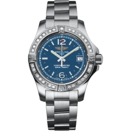 Breitling Colt Lady Diamond / Mariner Blue / Bracelet A7738853/C908/175A