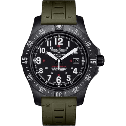 Breitling Colt Skyracer Breitlight / Black / Green Rubber / Pin X74320E4/BF87/298S/X20S.1
