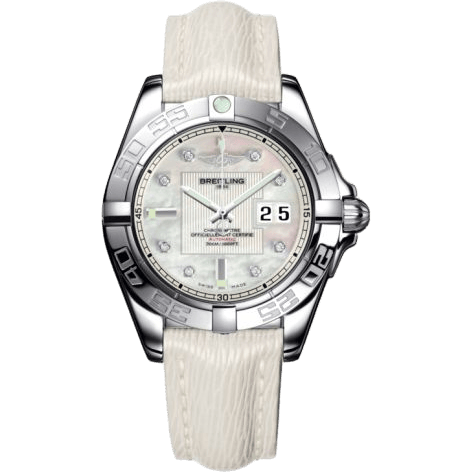 Breitling Galactic 41 Stainless Steel / Pearl Diamond / Sahara A49350L2.A702.237X