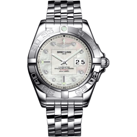 Breitling Galactic 41 Stainless Steel / Pearl Diamond / Bracelet A49350L2.A702.366A