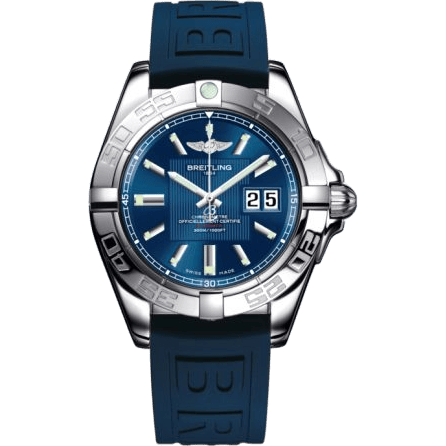 Breitling Galactic 41 Stainless Steel / Metallica Blue / Rubber A49350L2.C806.148S