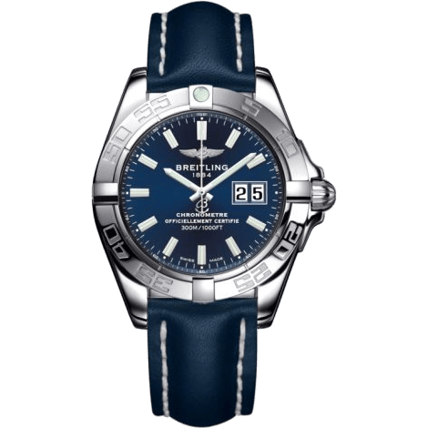 Breitling Galactic 41 Stainless Steel / Horizon Blue / Calf A49350L2.C929.113X