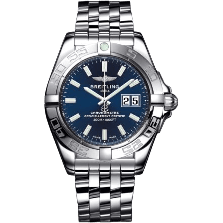 Breitling Galactic 41 Stainless Steel / Horizon Blue / Bracelet A49350L2.C929.366A
