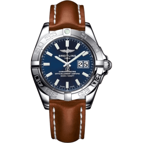Breitling Galactic 41 Stainless Steel / Horizon Blue / Calf A49350L2.C929.425X