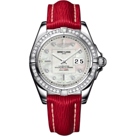 Breitling Galactic 41 Stainless Steel / Diamond / Pearl Diamond / Sahara A49350LA.A702.219X