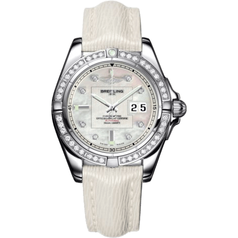 Breitling Galactic 41 Stainless Steel / Diamond / Pearl Diamond / Sahara A49350LA.A702.237X