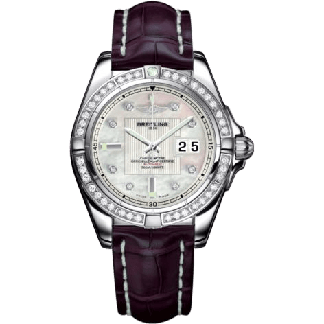 Breitling Galactic 41 Stainless Steel / Diamond / Pearl Diamond / Croco A49350LA.A702.720P
