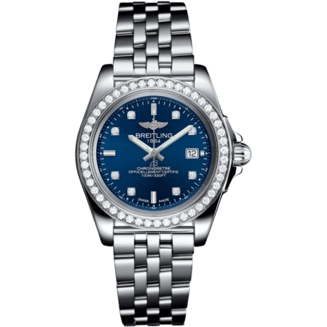 Breitling Galactic 32 Sleek Edition Stainless Steel / Diamond / Horizon Blue Diamond / Bracelet A7133053/C966/792A