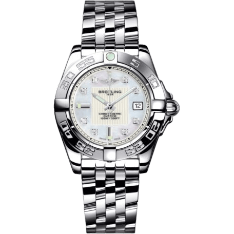 Breitling Galactic 32 Stainless Steel / Pearl Diamond / Bracelet A71356L2.A708.367A
