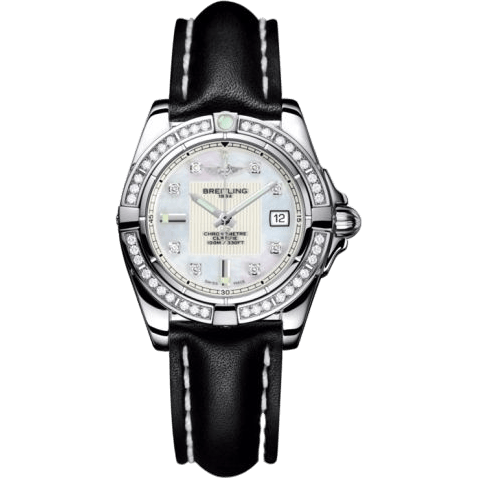Galactic 32 Stainless Steel / Diamond / Pearl Diamond / Calf
