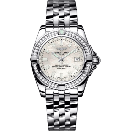 Breitling Galactic 32 Stainless Steel / Diamond / Pearl / Bracelet A71356LA.A787.367A