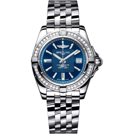 Breitling Galactic 32 Stainless Steel / Diamond / Metallica Blue / Bracelet A71356LA.C811.367A