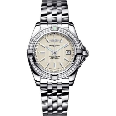 Breitling Galactic 32 Stainless Steel / Diamond / Sierra Silver / Bracelet A71356LA.G702.367A